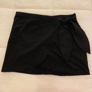 Black Wrap Skirt